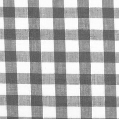 Black and white plaid gingham, scottish tartan texture, grid graph paper with rhombus squares pattern, picnic napkin and curtain tablecloth, vector seamless geometric checkered fabric
