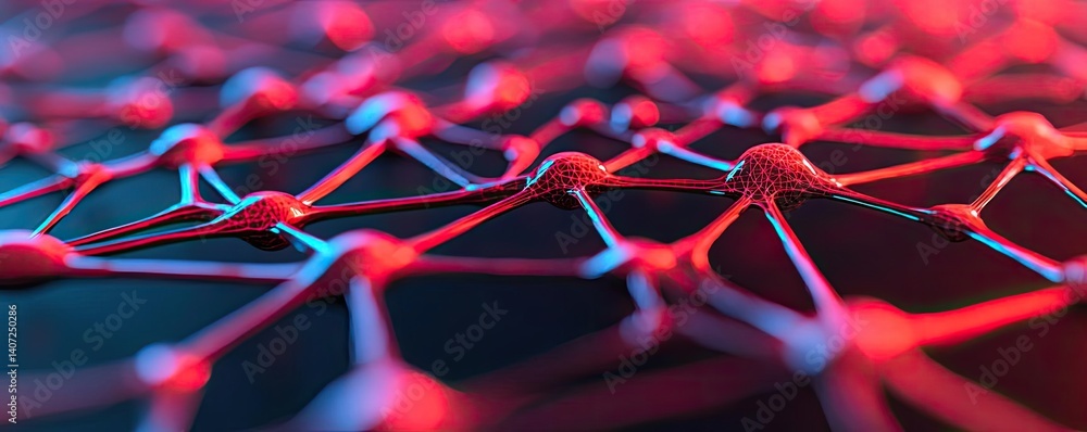 Poster cloud ai for medical data intelligence in healthcare concept. abstract image of interconnected nodes