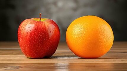 texture comparing apples and oranges