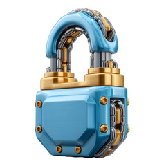 Technological Security Lock with Tech Elements