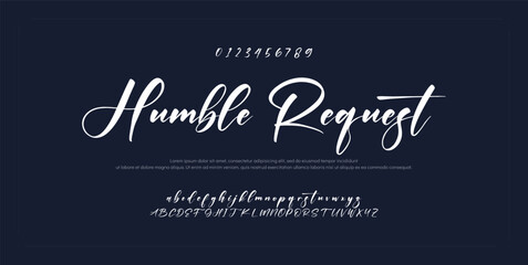 Signature Font Calligraphy Logotype Script Font Type Font lettering handwritten