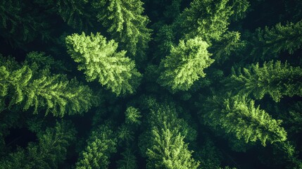 Fototapeta premium dense pine green background
