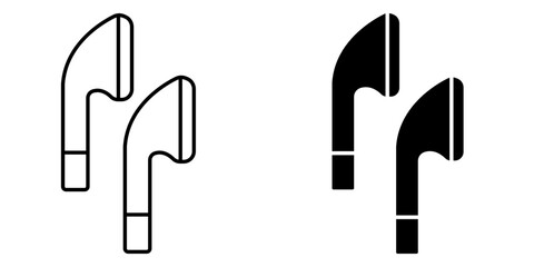 AirPods Icon in Outline and Glyph Style