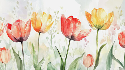 Elegant wedding invitation card background . Minimal hand painted watercolor botanical flowers texture template background. Design for wedding, vip cover, poster, rsvp moderncard.Valentine's Day

