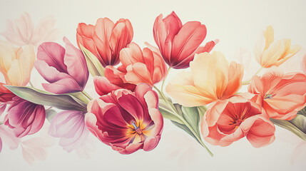 Elegant wedding invitation card background . Minimal hand painted watercolor botanical flowers texture template background. Design for wedding, vip cover, poster, rsvp moderncard.Valentine's Day

