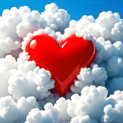 Clouds and hearts