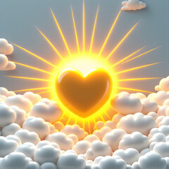 Clouds and hearts