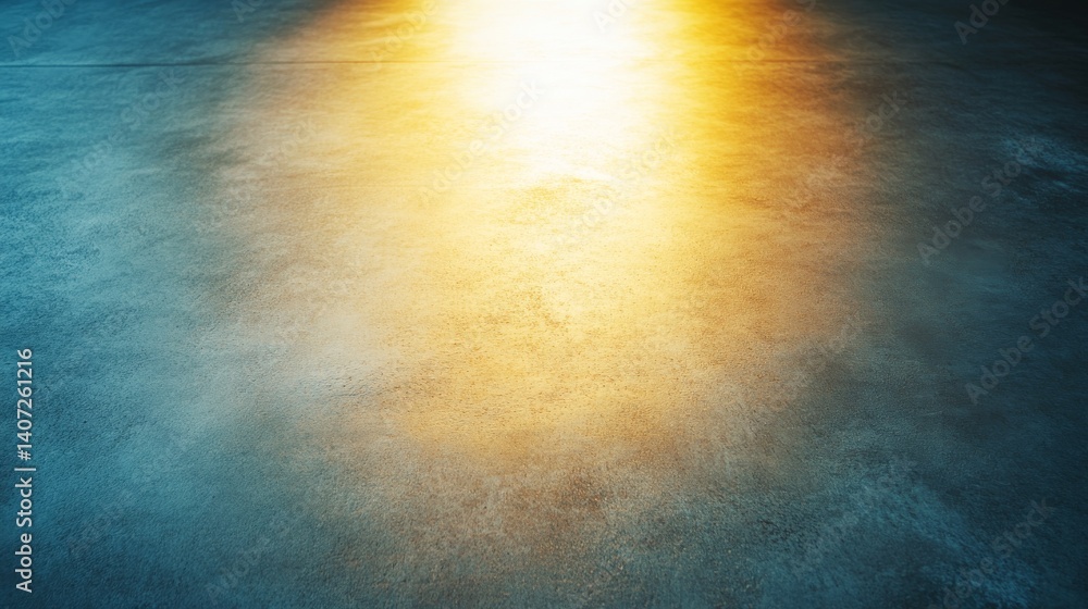 Aufkleber Close-up view of a raw concrete surface featuring a unique texture, illuminated by angled lighting, emphasizing its modern industrial style and offering copy space