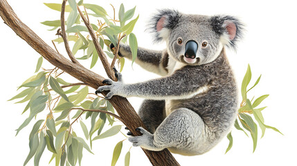 Obraz premium Australian Koala in eucalyptus tree