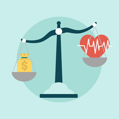 Healthcare costs and health: balancing money and wellbeing on a scale