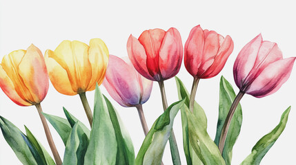 Fototapeta premium Elegant wedding invitation card background . Minimal hand painted watercolor botanical flowers texture template background. Design for wedding, vip cover, poster, rsvp moderncard.Valentine's Day