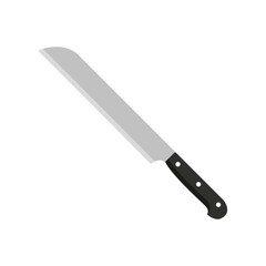 bread knife flat icon illustration