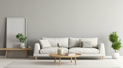 room blank gray wall