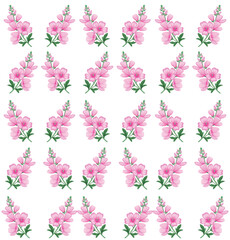 floral pattern Flower ,Flower Vector Illustration on white, wallpaper, floral, fabric, damask, textile, antique, backdrop, tile, geometric, style