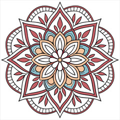 mandala on white background


