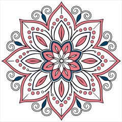 mandala on white background