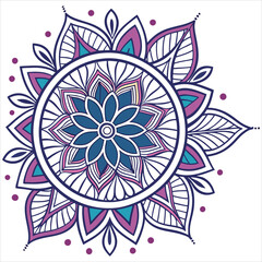 mandala on white background