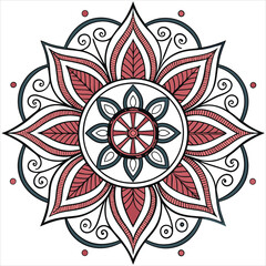mandala on white background