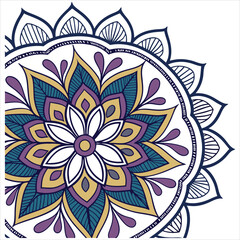 mandala on white background