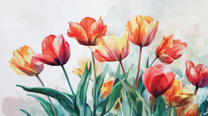 Elegant wedding invitation card background . Minimal hand painted watercolor botanical flowers texture template background. Design for wedding, vip cover, poster, rsvp moderncard.Valentine's Day