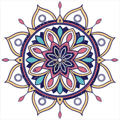 mandala on white background