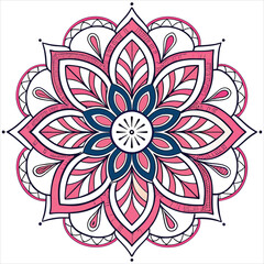 mandala on white background