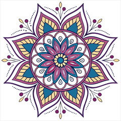 mandala on white background