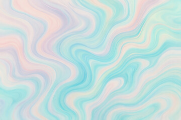 Fototapeta premium Soft pastel waves blend seamlessly in this abstract design. Ideal for backgrounds, wallpapers, or creative projects, this fluid pattern evokes a sense of calm and serenity.
