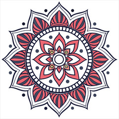 mandala on white background