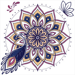 mandala on white background