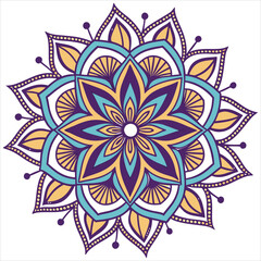 mandala on white background