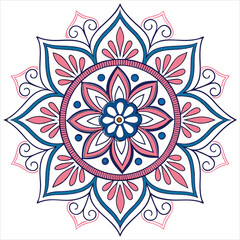 mandala on white background