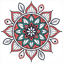 mandala on white background