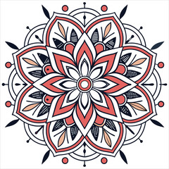mandala on white background