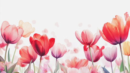 Fototapeta premium Elegant wedding invitation card background vector. Minimal hand painted watercolor botanical flowers texture template background. Design for wedding, vip cover, poster, rsvp moderncard.Valentine's Day