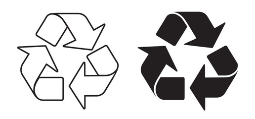 Two Versions of the Recycling Symbol