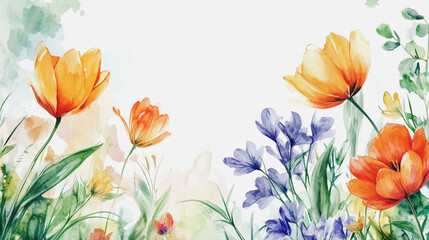 tulip, graphic design, rose, holiday, postcard, valentine's day, paint, pastel colored, rsvp card, cosmos, wedding background, pattern, celebration, blossom, hand-painted, foliage, pastel, painting,

