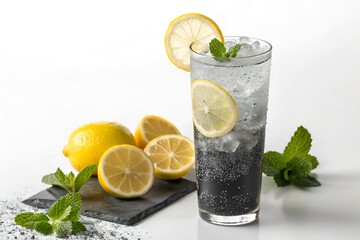 Charcoal and lemon ring for summer