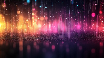 Fototapeta premium Subtle glitch-inspired wallpaper with chromatic shifting and soft pixel blur