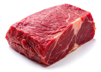 Obraz premium raw meat isolated on white background