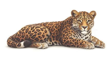 Obraz premium Jaguar resting, studio shot