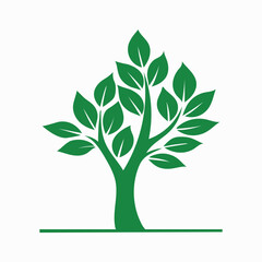 Tree and forest silhouettes - Vector illustration collection