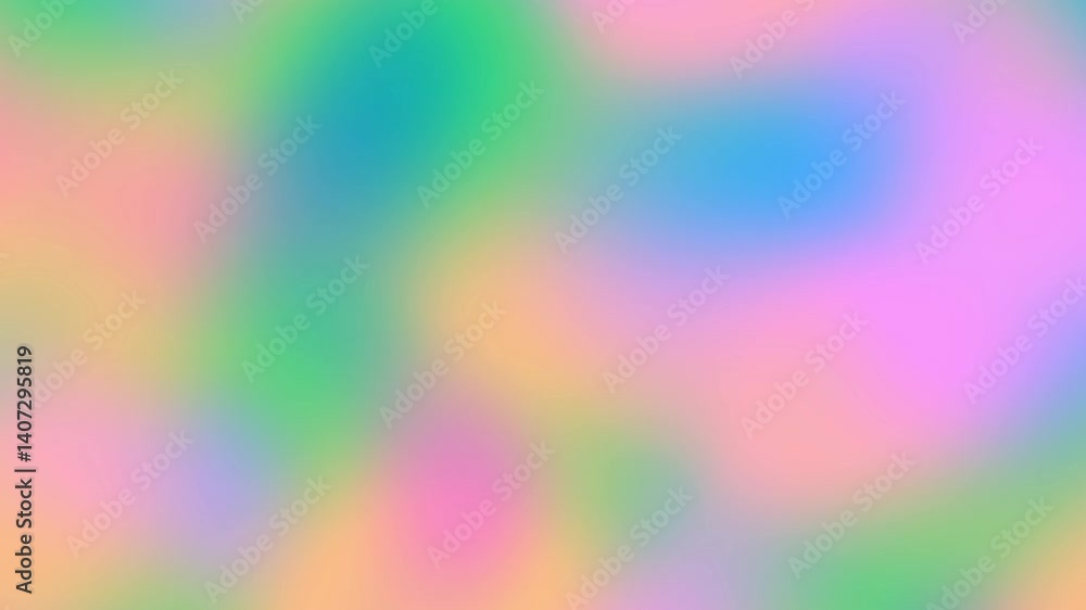 Aufkleber Multicolored motion gradient background. Loop abstract summer background. Sunny blur gradient