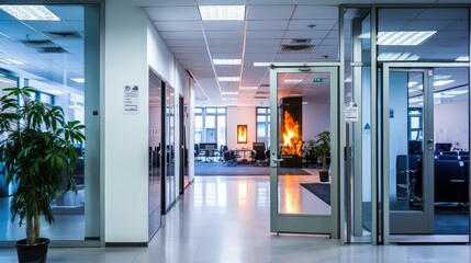 office open fire door