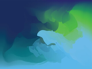 abstract fluid shapes, vibrant gradient colors, teal and magenta blend, smooth curves, digital art, soft transitions, minimalist composition, wave-like forms, futuristic aesthetic, glossy texture,