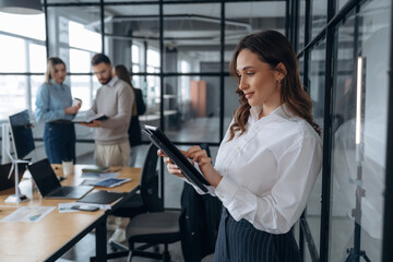 Business people are working in the office