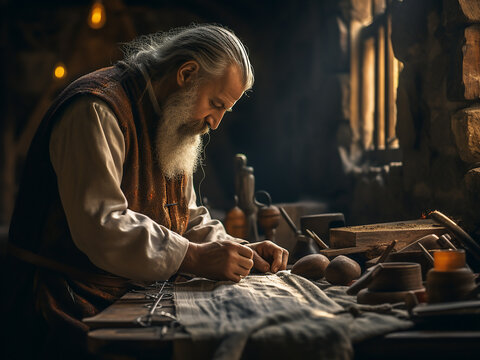 Quiet craftsmanship in monastery workshop keeps ancient traditions alive through fine skills