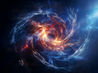 Gravitational waves emanate from a neutron star merger, ejecting material and forming kilonova