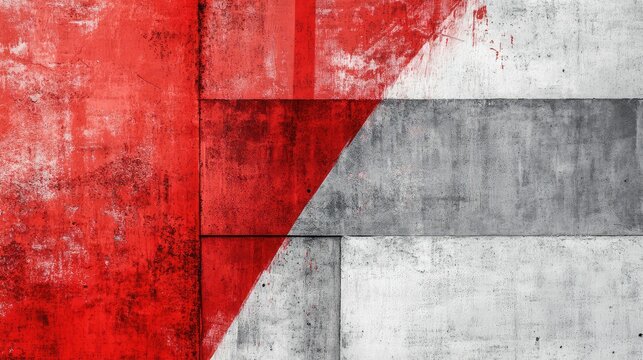 composition red and grey background