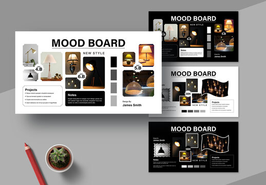 Mood Board Template Layout